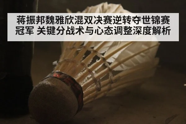 蒋振邦魏雅欣混双决赛逆转夺世锦赛冠军 关键分战术与心态调整深度解析